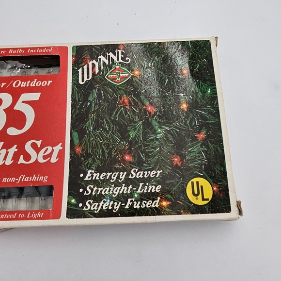Vintage Wynne 35 Light Set flashing Or Non Flashing. Indoor or Outdoor - Picture 6 of 7